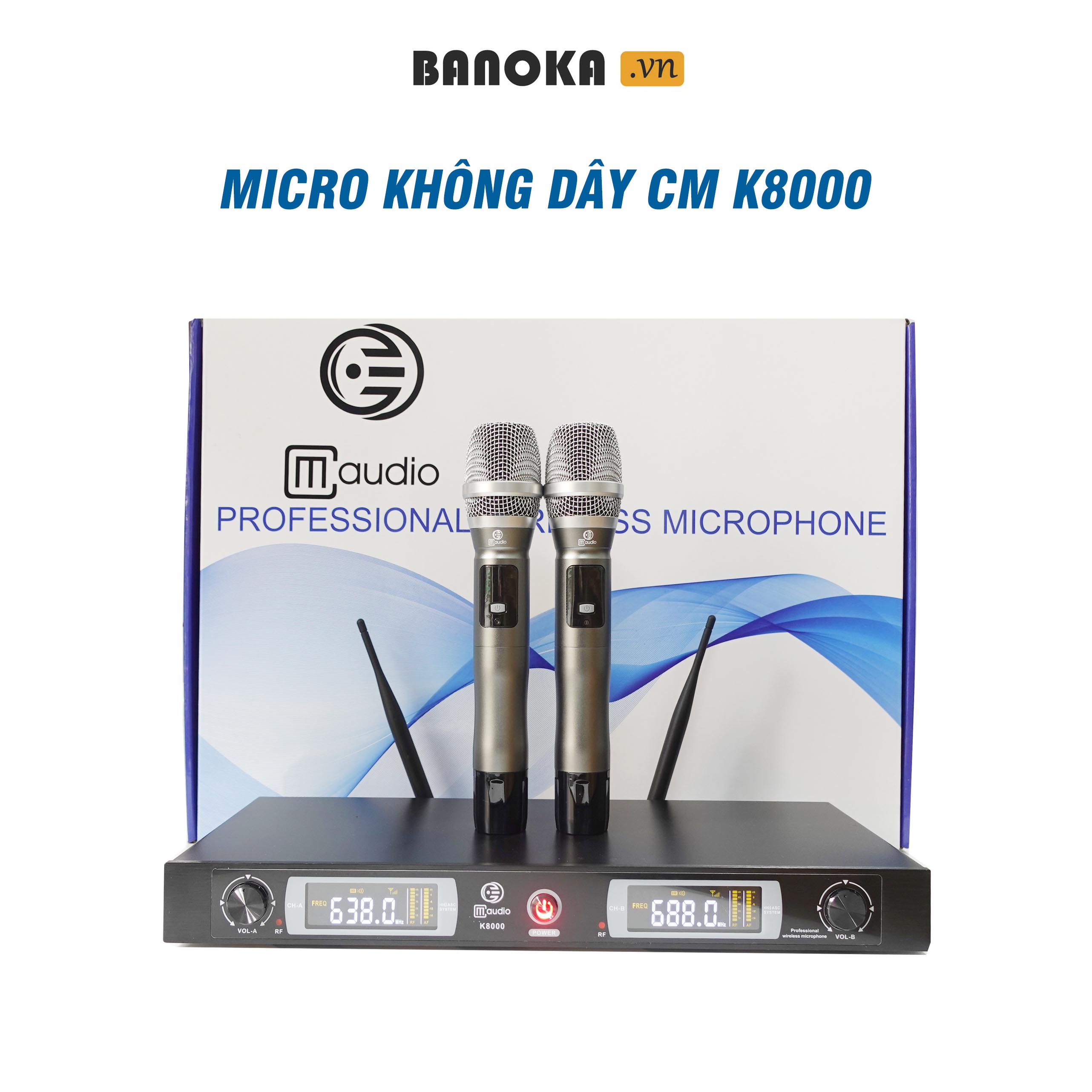 Micro không dây karaoke CM K8000, Độ bắt âm nhạy, dày tiếng